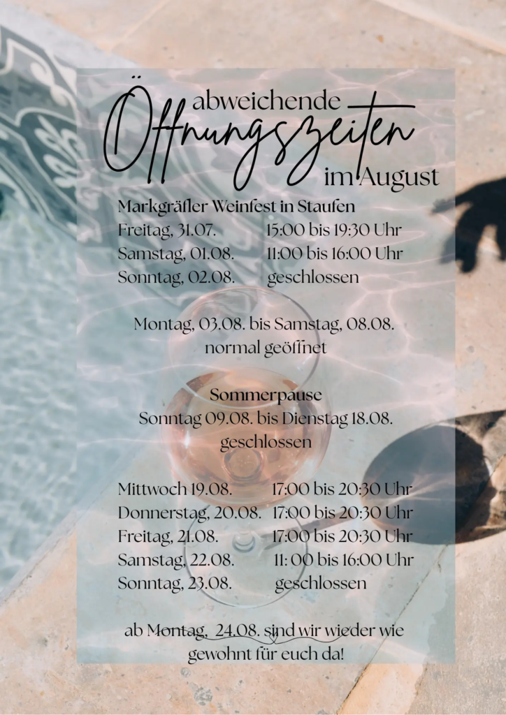 Öffnungszeiten